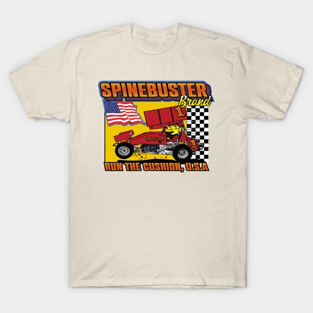 Run The Cushion USA T-Shirt by Spinebuster Brand